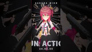 ガンアクションみこ【さくらみこ ホロライブ切り抜き】