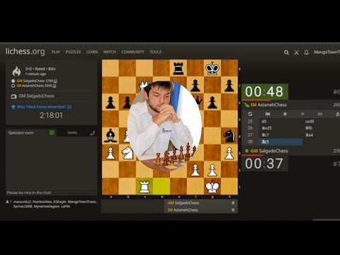 GM Iván Salgado López Lichess Blitz Titled Arena November 2022