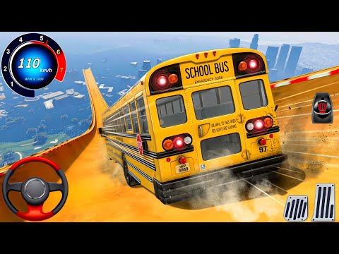 Crazy Mega Ramp Bus Stunts Driving -  Coach Bus Extreme Stunt Racing : Android Gameplay #5