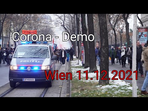 [Polizei Großeinsatz] Corona - Demo Wien 11.12.2021
