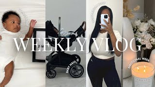 VLOG: EMOTIONAL WEEK + POSTPARTUM ANXIETY + NEW BODY + BABY HAUL | FIRST TIME MOM