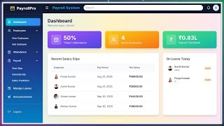 Payroll Management System 2026 | Employee Salary Project Demo