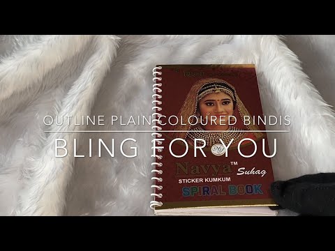 Outline Plain Coloured Bindi Book- Bling for you
