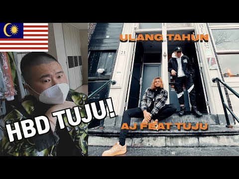 Korean Hiphop Junkie react to AJ - ULANG TAHUN Ft. TUJU K-CLIQUE (ENG SUB)