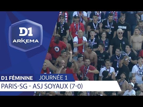 J1 : Paris Saint Germain - ASJ Soyaux Charente (7-0) / D1 Arkema