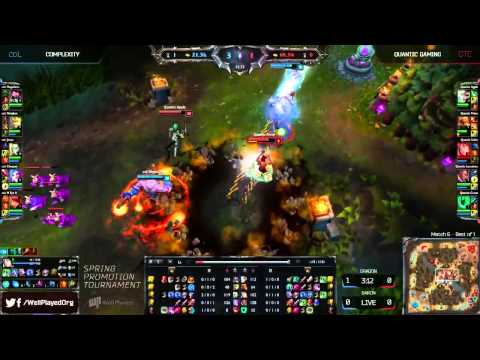 CompLexity Gaming vs Quantic Gaming   2014 NA LCS Spring Promotion Season 4   coL vs QTC