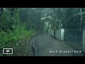 Walking In Heavy Rain Monsoon Rainy Season In India The Beauty Of The Indian Countryside ASMR
