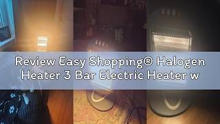 Review Easy Shopping® Halogen Heater 3 Bar Electric Heater with Adjustable 400w, 800w, 1200w Heat Se