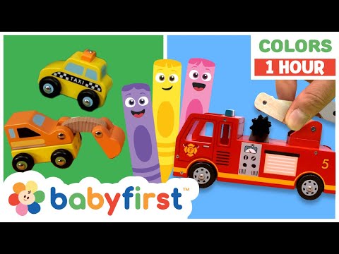 Toddler Learning Video | COLOR CREW MAGIC - Firefighters, Vehicles, Games + | 1 Hour | BabyFirst TV