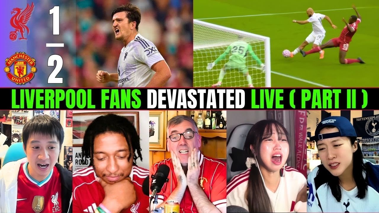 LIVERPOOL FANS DEVASTATED 😫 Reactions to Liverpool 1-2 ManUnited | Premier League Fan Reactions