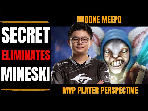 Team Secret vs Mineski | MidOne Meepo MVP Perspective The International 2019 - TI9 Lower Bracket
