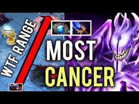 WTF BUILD DOTA2 MOST CANCER HERO 1000 Range Skills With 1sec 500 Damage Brain Sap SumaiL Mid Bane D