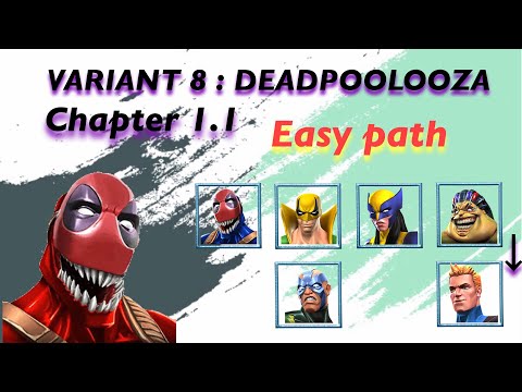 Mcoc - Variant 8.1.1 - Easy Path - Deadpoolooza