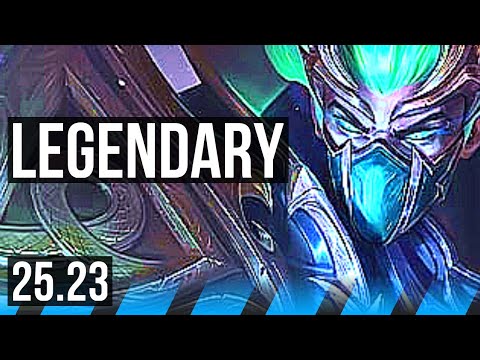 KASSADIN vs AKALI (MID) | 20/1/10, Legendary, 75k DMG | EUW Diamond | 25.23