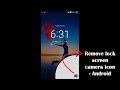 Remove Camera Icon From Lock Screen Android 10