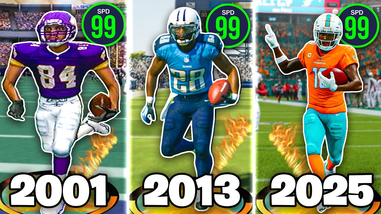 Scoring A Touchdown With The FASTEST Player In EVERY Madden!