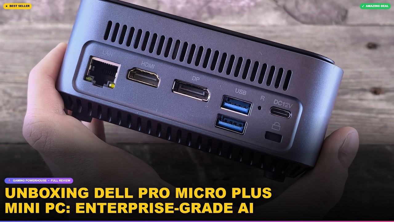 Unboxing Dell Pro Micro Plus Mini PC: Enterprise-Grade AI Performance In A Ultra-Compact Design? review video