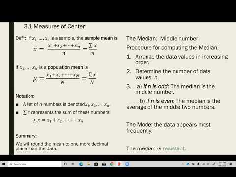 Math 203 Statistics  Mean Median Mode Midpoint Range Variance and Standard Deviation using TI-84