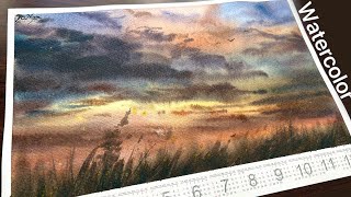 Capturing Light & Color: A Watercolor Sky Tutorial