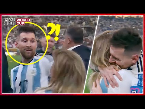 Lionel Messi Embraces Wife Antonela Roccuzzo & Kids, After Winning ...