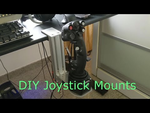 Joystick HOTAS Table Mounts DIY! [Machining Drawings + Links in Description!]