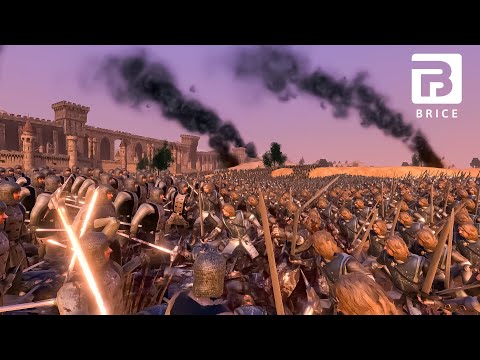20.000 Dwarf Mattock vs 20.000 Gondor Grunts- Ultimate Epic Battle Simulator 2- UEBS 2