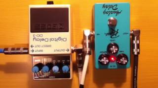 Video thumbnail for Rogue Analog Delay & Boss DD3 Sound Check by Marxho