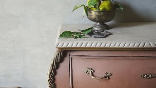 How to Chalk Paint￼ Over a previous painted project furniture￼ Flip￼.￼