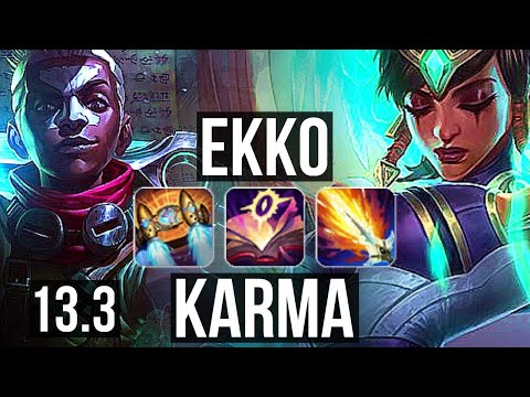 EKKO vs KARMA (MID) | 12/1/5, 2.2M mastery, Legendary, 300+ games | EUW Diamond | 13.3