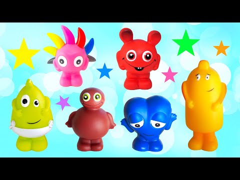 Babblarna 30 minuter ihopsatt film - Lek och lär dig färger med Babblarna - Lek med oss