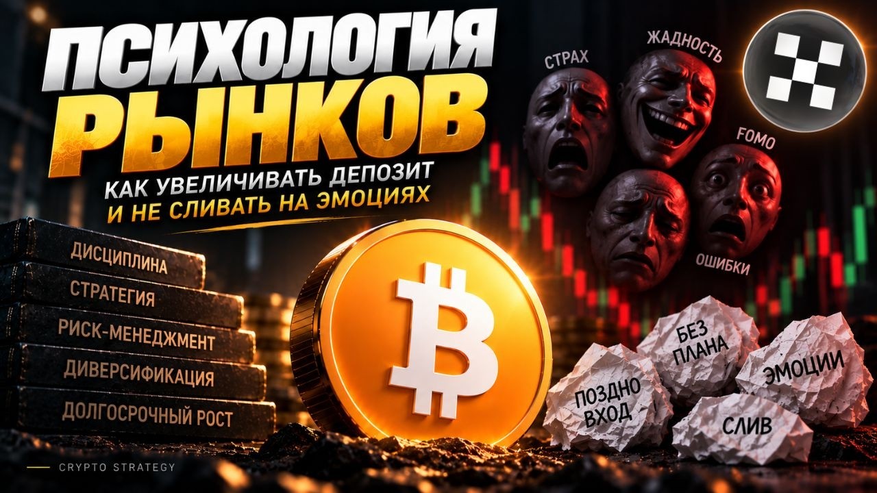 ПСИХОЛОГИЯ РЫНКА: КАК УВЕЛИЧИВАТЬ ДЕПОЗИТ C OKX И НЕ СЛИВАТЬ НА ЭМОЦИЯХ!!!