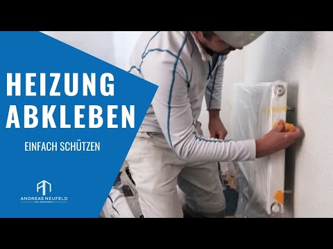 Abkleben leicht gemacht - Heizkörper vor dem Streichen richtig abkleben
