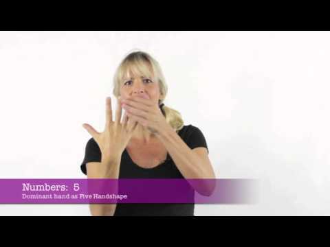 How to Sign Auslan 1 to 10 in Auslan