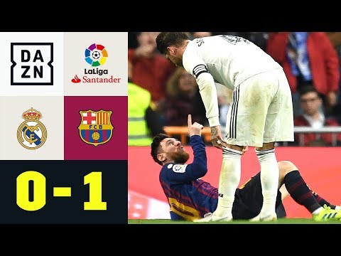 Sergio Ramos schlägt Lionel Messi ins Gesicht: Real Madrid - FC Barcelona 0:1 | La Liga | DAZN