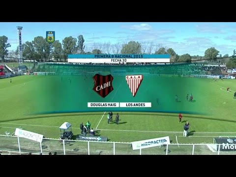 Fútbol en vivo. Douglas Haig- Los Andes Fecha 30 del torneo de Primera B Nacional. FPT.