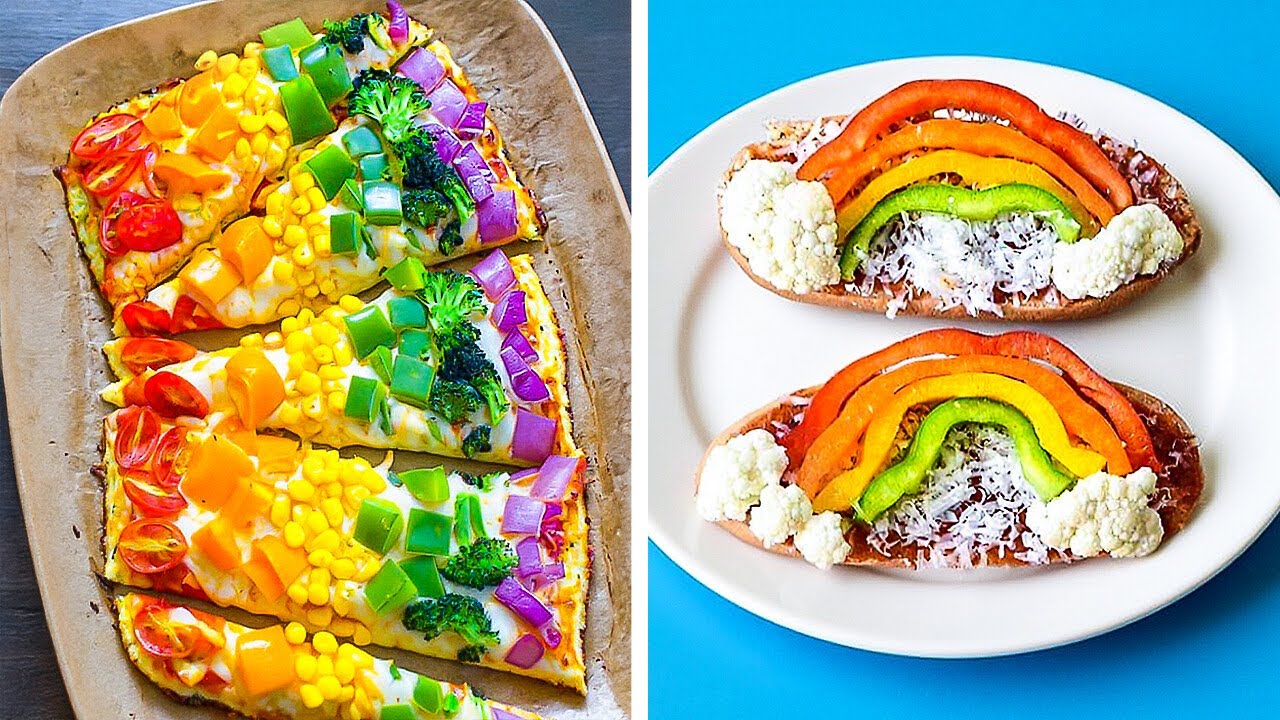 HOW TO MAKE RAINBOW FOOD! 🎨 Easy & Viral Recipes You Need To Try! 🔥