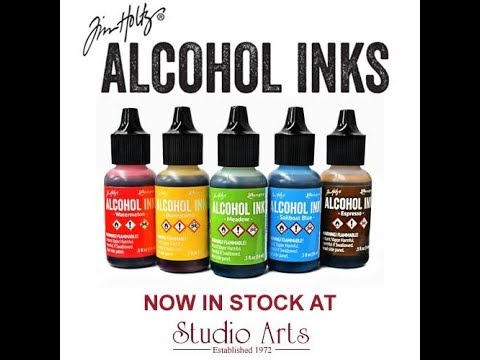 Tim Holtz alcohol inks and Yupo paper at Studio Arts Lancaster