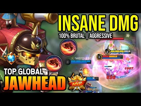 JAWHEAD BEST BUILD 2023 | TOP GLOBAL JAWHEAD GAMEPLAY | MOBILE LEGENDS✓