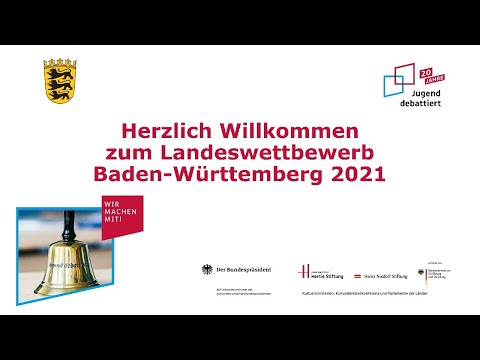 Jugend debattiert – Landesfinale Baden-Württemberg 2021