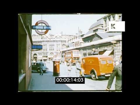 1960 London Liverpool Street Station, Train Platform