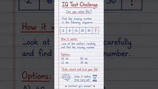 🧠 IQ Test Challenge | Can You Solve This? 🤔 #shorts