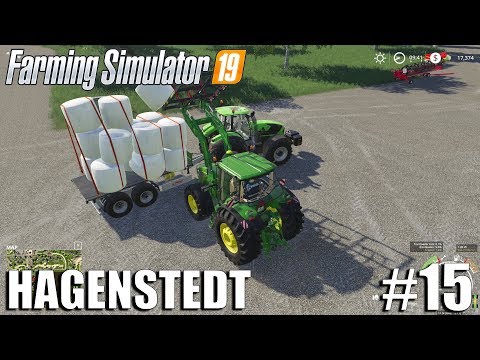 Stacking Silage Bales | Hagenstedt | Timelapse #15 | Farming Simulator 19 Timelapse