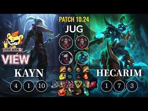 SG-S View Kayn vs Hecarim Jungle - KR Patch 10.24
