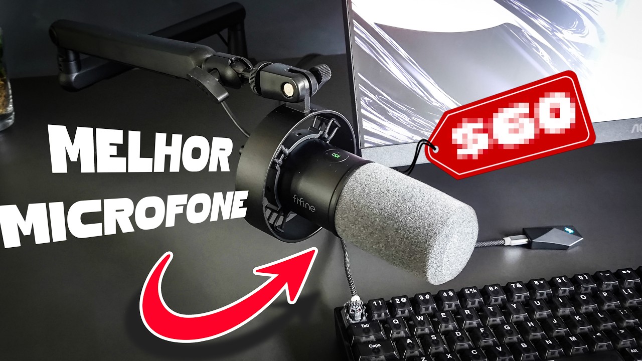 Miniatura da avaliação em vídeo de Microfone FIFINE Amplitank K688 XLR/USB Dinâmico Branco