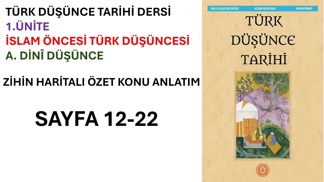 TURKISH HISTORY OF THOUGHT COURSE