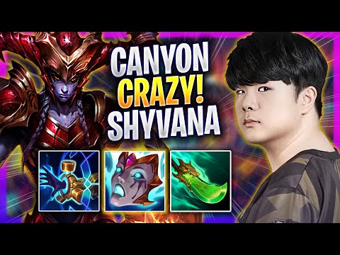 CANYON CRAZY GAME WITH SHYVANA! - GEN Canyon Plays Shyvana JUNGLE vs Lillia! | Season 2024