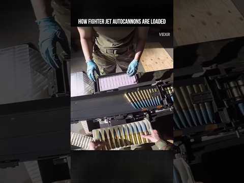How Fighter Jet Autocannons Are Loaded
