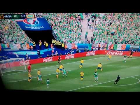 Ireland 1 sweden 0 euro 2016- hoolahan brilliant goal