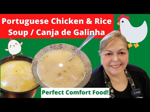 How to make Portuguese Chicken and Rice Soup (Canja de Galinha)