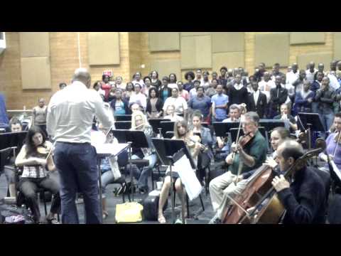 SA Singers rehearsing Verdi's Attila atto secondo finale  ''oh miei prodi! un solo giorno''